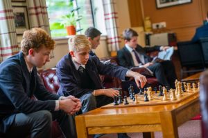 children playing chess