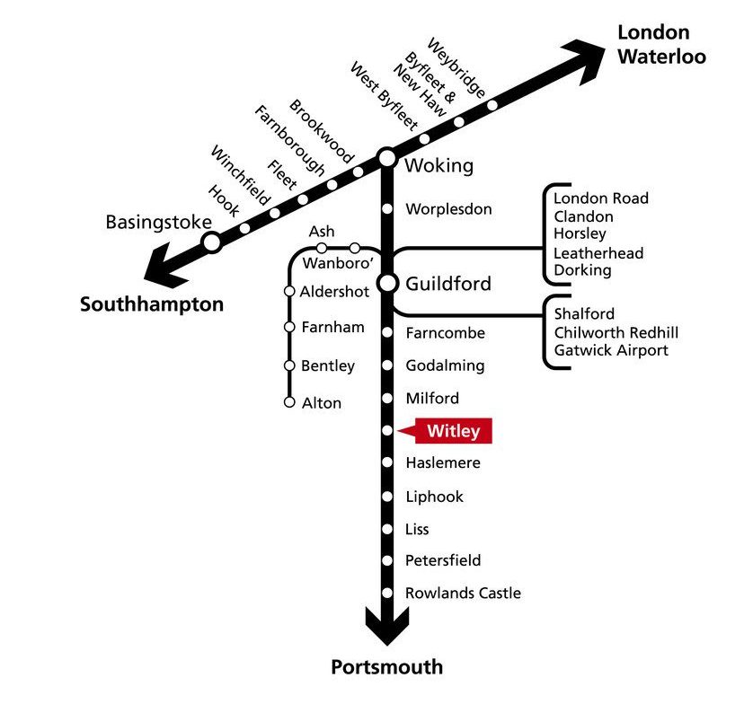 Godalming Train Line Map Transport And Travel | Co-Educational School In Surrey | King Edward's  Witley